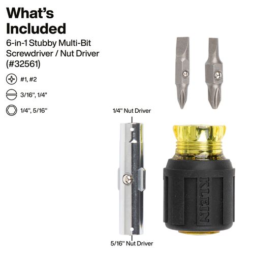 Main product image of 11-in-1 Multi-Bit Screwdriver/Nut Driver Set, 3-Piece, 32500SDKIT