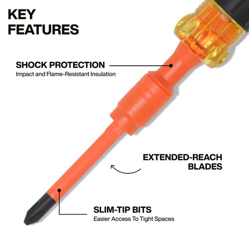 Main product image of 4" -1 Insulated Lock Screwdriver, 32604INS