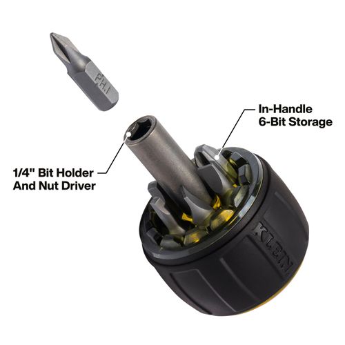 Main product image of 8-in-1 Tru-Grip Screwdriver w/ Stubby, 32961A