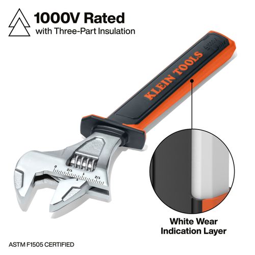 Main product image of 12" Insulated Adjustable Wrench, 47130INS
