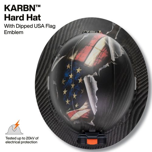 Main product image of KARBN Freedom Series Non-Vented Full Brim Hard Hat, Class E, 60346FS