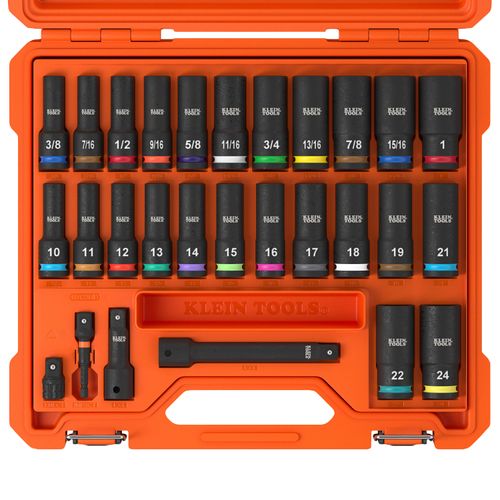 Main product image of KNECT 1/2" Deep Impact Socket, 28 Piece, 65123HD