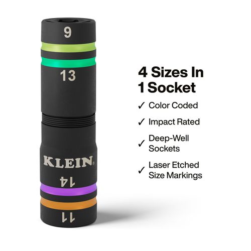 Main product image of Quad-4 Socket, Metric, 6-1/2", 2 Piece, 6512MQS
