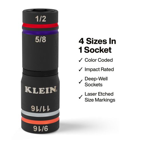 Main product image of Quad-4 Flip Socket, SAE, 2-Piece, 6512QS