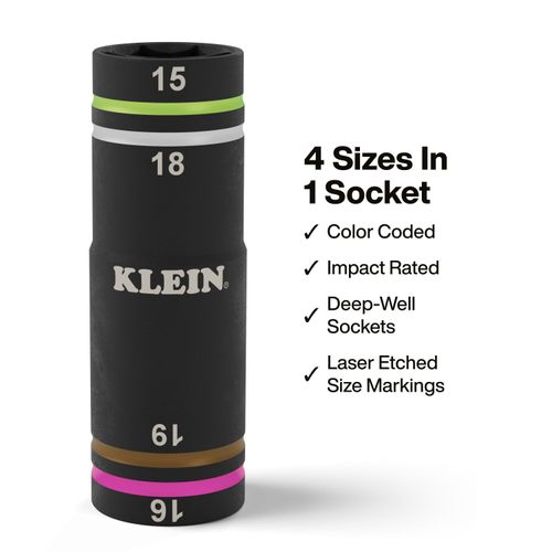 Main product image of KNECT Quad-4 Socket, Metric Socket Set, 2 Piece, 6513MQS