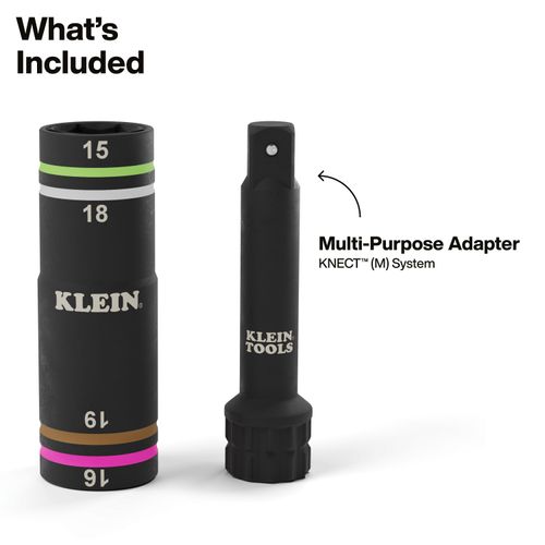 Main product image of KNECT Quad-4 Socket, Metric Socket Set, 2 Piece, 6513MQS