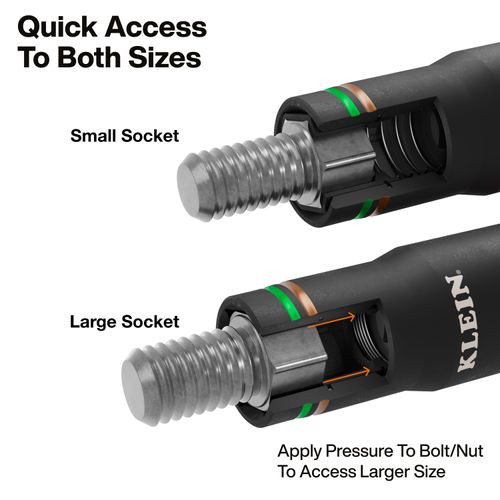 Main product image of KNECT Quad-4 Socket, SAE Socket Set, 2 Piece, 6513QS