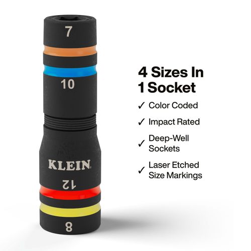 Main product image of KNECT Quad-12 Socket Set, SAE, Metric, 6 Piece, 653MQS