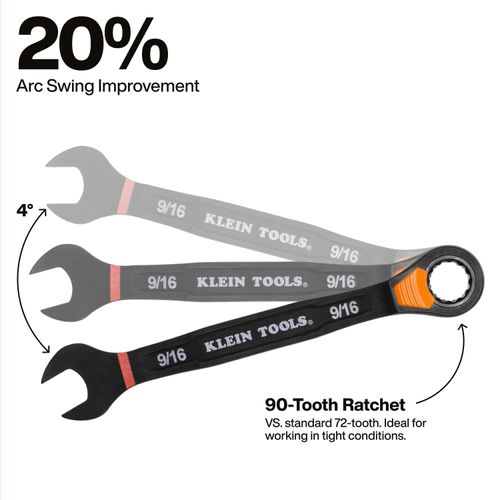 Main product image of SAE Ratchet Combo Wrench Set, 8 Piece, 69508