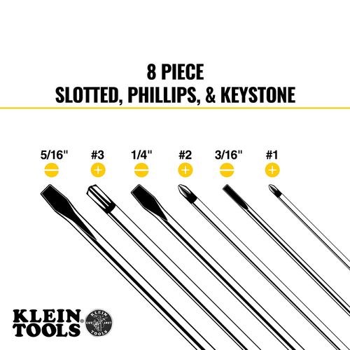 Main product image of 8-Piece Cushion-Grip Screwdriver Set w/ Magnetizer, 85148