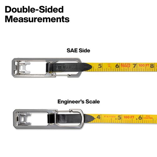Main product image of 100 ft. Open Reel Tape Measure w/ Single Hook & Carabiner, 94100RT