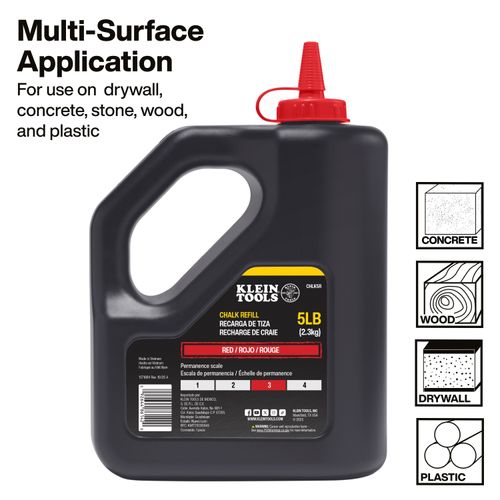 Main product image of 5 lb. Chalk Refill (Red), CHLK5R