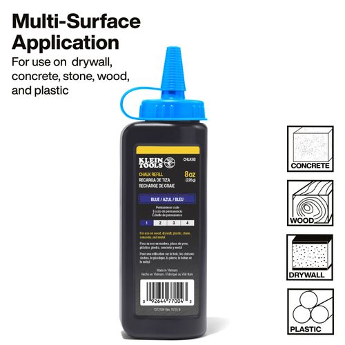 Main product image of 8 oz. Chalk Refill (Blue), CHLK8B