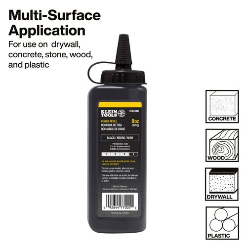 Main product image of 8 oz. Chalk Refill (Black), CHLK8BK