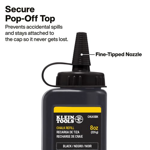Main product image of 8 oz. Chalk Refill (Black), CHLK8BK