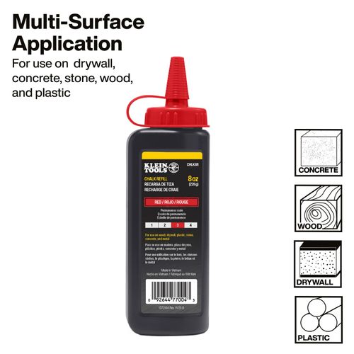 Main product image of 8 oz. Chalk Refill (Red), CHLK8R