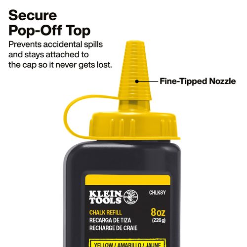 Main product image of 8 oz. Chalk Refill (Yellow), CHLK8Y