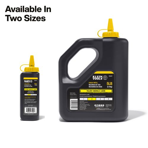 Main product image of 8 oz. Chalk Refill (Yellow), CHLK8Y