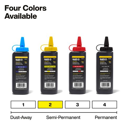 Main product image of 8 oz. Chalk Refill (Yellow), CHLK8Y