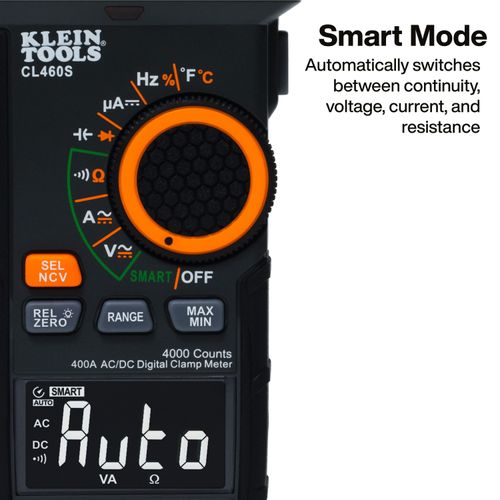 Main product image of 400A AC/DC Auto-Ranging Smart Digital Clamp Meter, CL460S