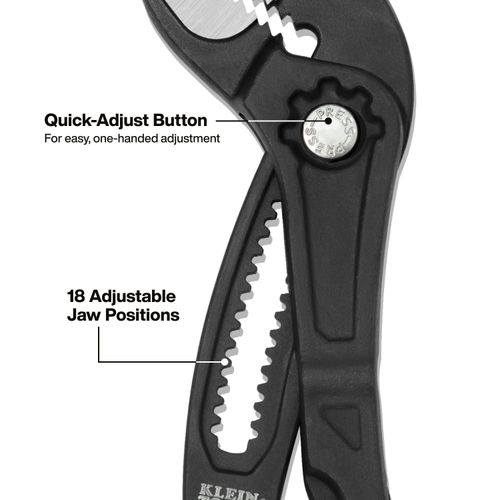 Main product image of 12" Straight Jaw Quick-Adjust Pump Pliers, D50512BS
