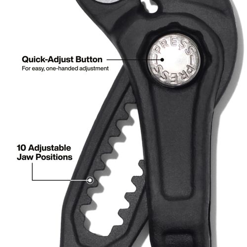 Main product image of 7" Straight Jaw Quick-Adjust Pump Pliers, D5057BS