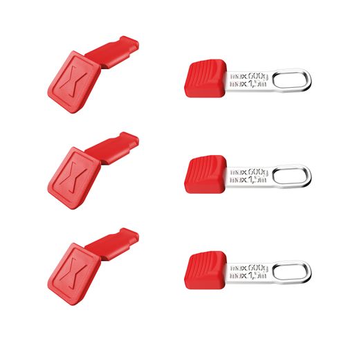 Main product image of 6 Piece KNIPEXTEND ColorCoded and TetheredTool Clips, Red