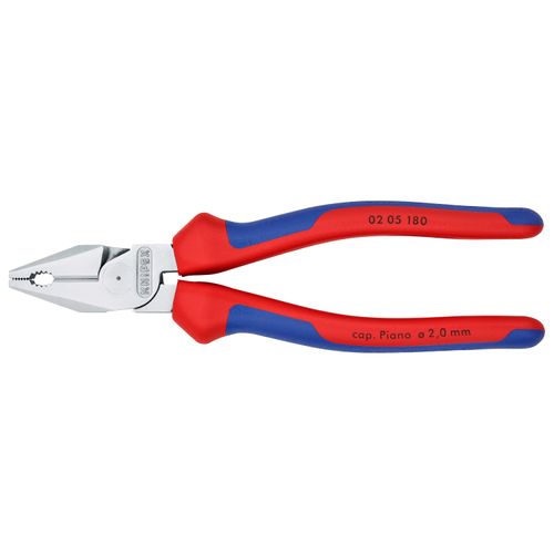 Main product image of 7-1/4" High Leverage Combination Pliers w/ Comfort Grip, Chrome
