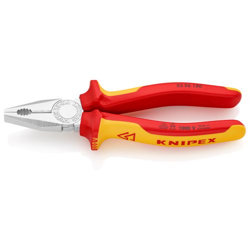 Main product image of 7-1/4" Insulated Combination Pliers w/ Multi-Component Grips
