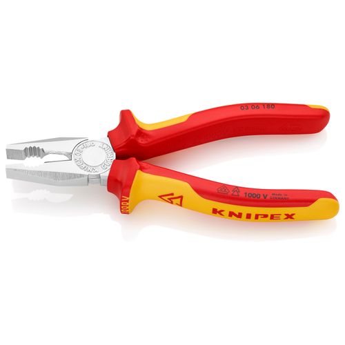 Main product image of 7-1/4" Insulated Combination Pliers w/ Multi-Component Grips