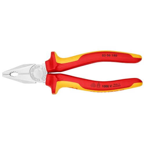 Main product image of 7-1/4" Insulated Combination Pliers w/ Multi-Component Grips