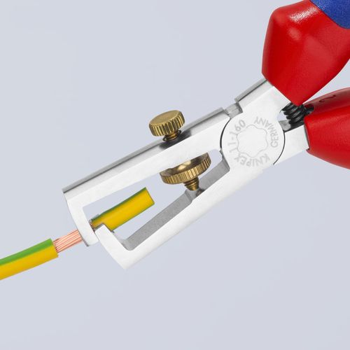 Main product image of 6-1/4" Chrome End-Type Wire Stripper w/ Multi-Component Grips
