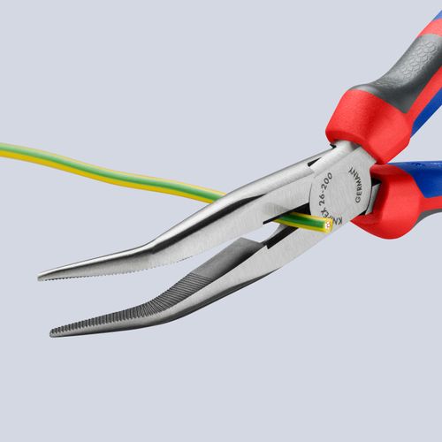 Main product image of 8" Snipe Nose Side Cutting Pliers w/ Comfort Grip, 40-Degree Angle