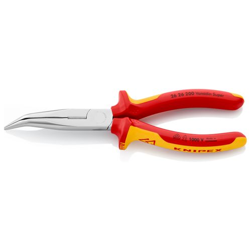 Main product image of 8" Snipe Nose Insulated Side Cutting Pliers, 40-Degree Angle