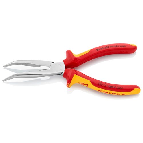 Main product image of 8" Snipe Nose Insulated Side Cutting Pliers, 40-Degree Angle