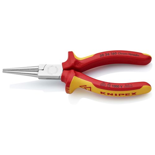 Main product image of 6-1/4" Insulated Long Nose Pliers, Round Tips