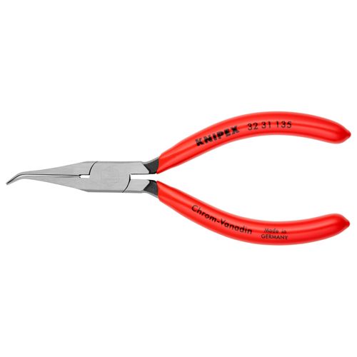 Main product image of 5-1/4" Relay Adjusting Angled Pliers, Flat Tips, 40-Degree Angle