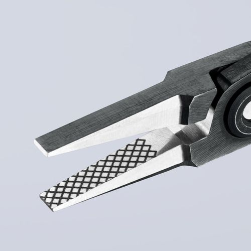 Main product image of 5-1/4" Electronics Pliers w/ Flat-Wide Tips, Cross-Hatched
