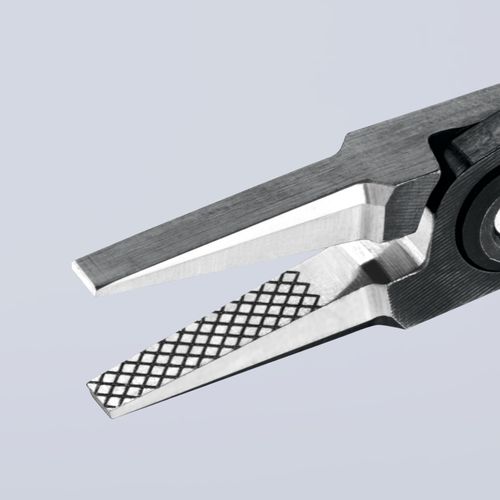 Main product image of 5-1/4" Electronics Pliers w/ Flat-Wide Tips and ESD Handles, Cross-Hatched