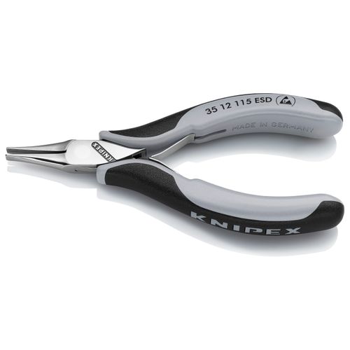 Main product image of 4-1/2" Electronics Pliers w/ Flat Tips, Multi-Component Grips, ESD Handles