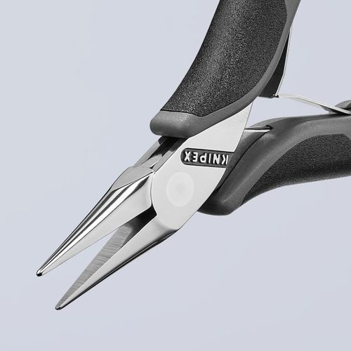 Main product image of 4-1/2" Electronics Pliers w/ Half-Round Tips, Multi-Component Grips, ESD Handles