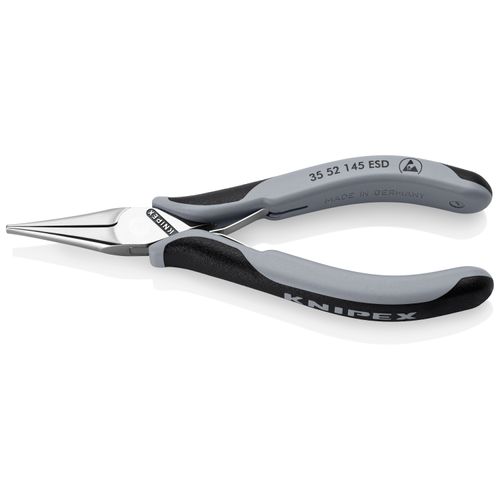 Main product image of 5-3/4" Electronics Pliers w/ Flat Tips, Multi-Component Grips, ESD Handles