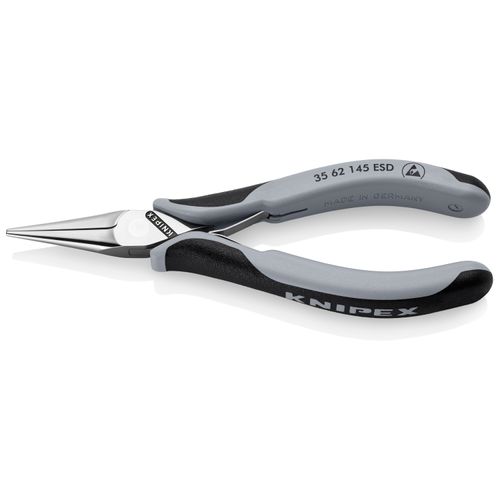 Main product image of 5-3/4" Electronics Pliers w/ Half-Round Tips, Multi-Component Grips, ESD Handles
