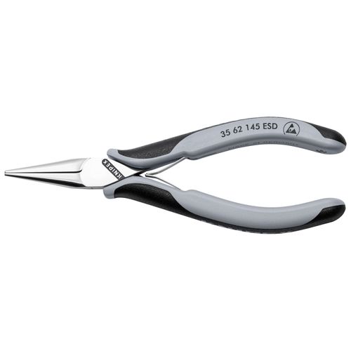 Main product image of 5-3/4" Electronics Pliers w/ Half-Round Tips, Multi-Component Grips, ESD Handles