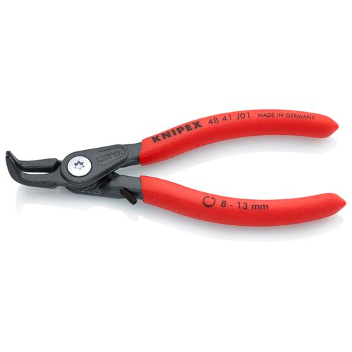 Main product image of 5-1/4" Internal Precision Circlip Pliers w/ Overexpansion Guard, 8-13 mm Bore Holes, 90-Degree Angle