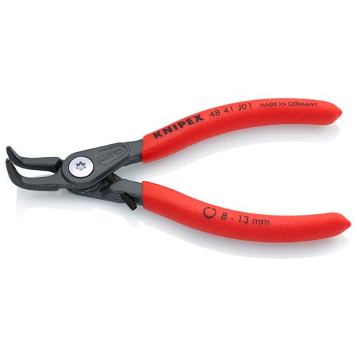 Main product image of 5-1/4" Internal Precision Circlip Pliers w/ Overexpansion Guard, 8-13 mm Bore Holes, 90-Degree Angle