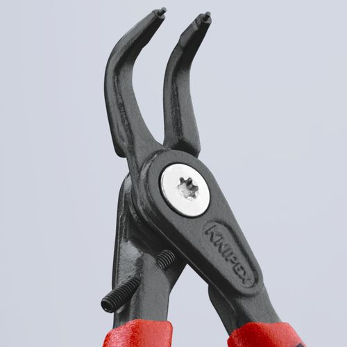 Main product image of 5-1/4" Internal Precision Circlip Pliers w/ Overexpansion Guard, 8-13 mm Bore Holes, 90-Degree Angle