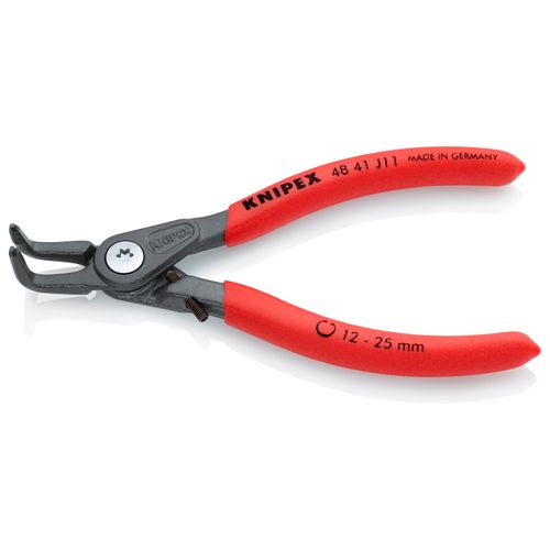 Main product image of 5-1/4" Internal Precision Circlip Pliers w/ Overexpansion Guard, 12-25 mm Bore Holes, 90-Degree Angle