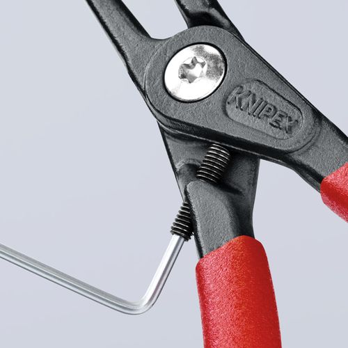 Main product image of 6-3/4" Internal Precision Circlip Pliers w/ Overexpansion Guard, 90-Degree Angle