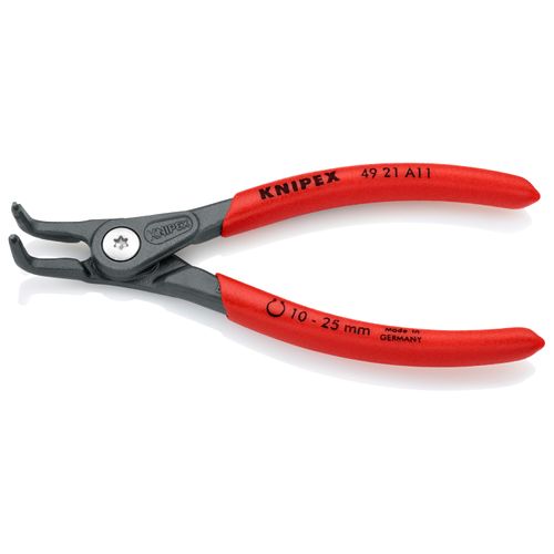 Main product image of 5-1/8" External Precision Circlip Pliers, 10-25 mm Shafts, 90-Degree Angle